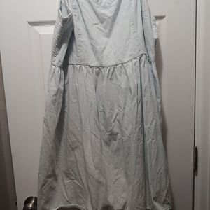 Light blue denim dress